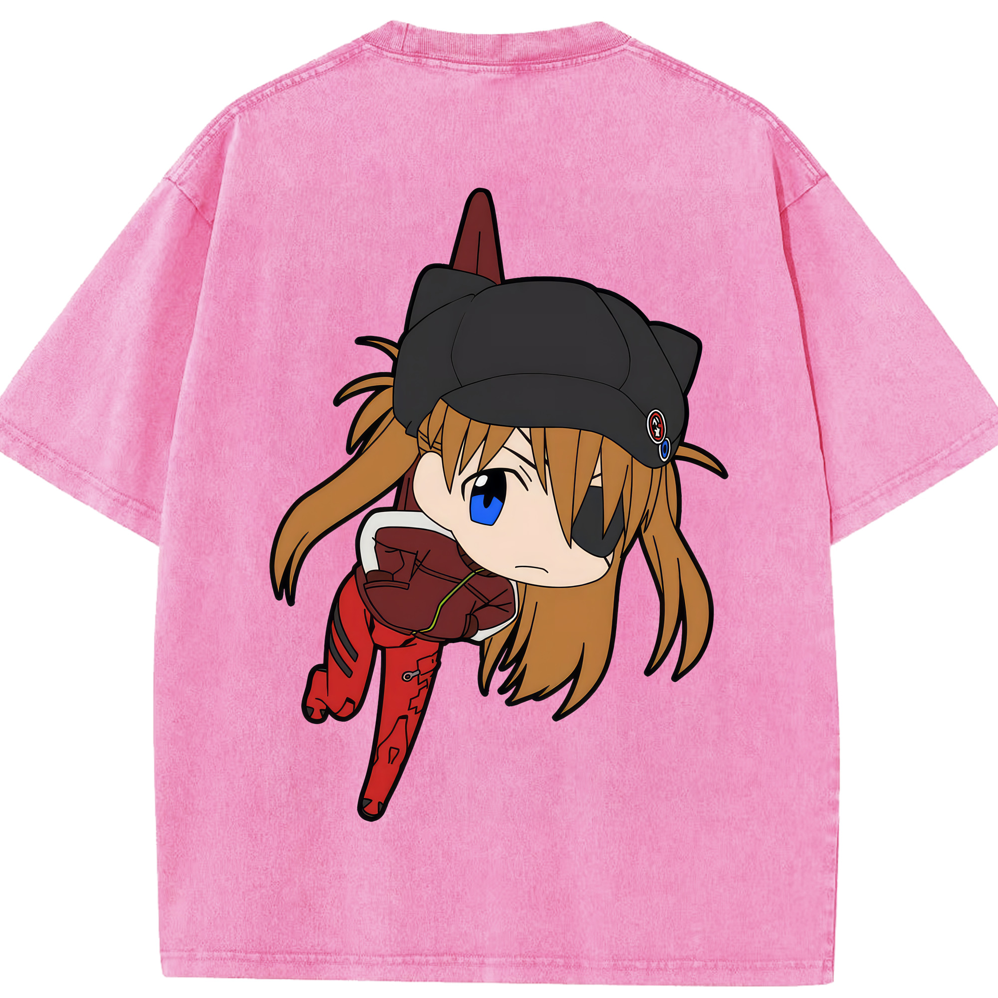 （画像用） EVA 新世紀エヴァンゲリオン 綿100% ヴィンテージ風 半袖Tシャツ（背面プリント）